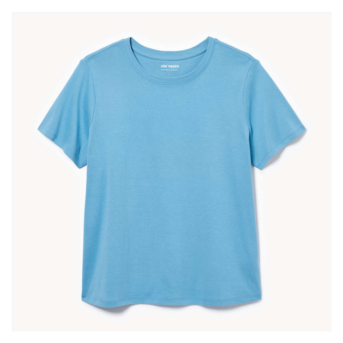 Women+ Essential Organic Cotton Crew Neck T-Shirt in Light